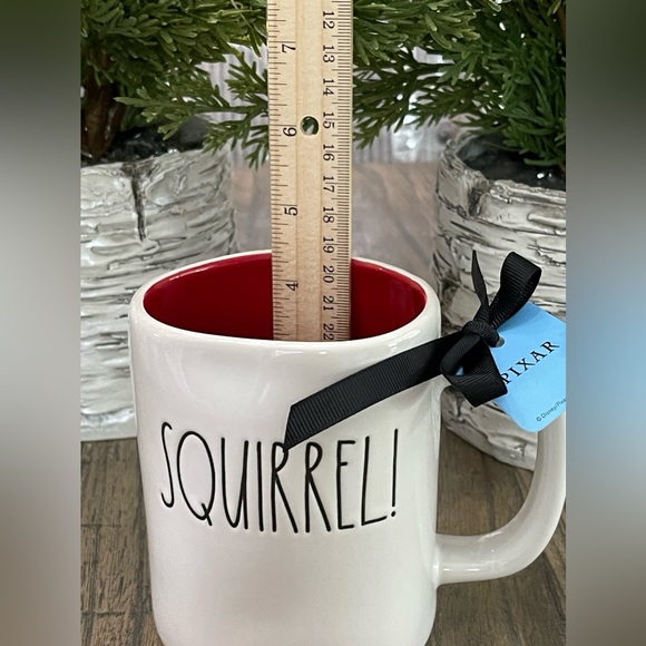 Brand NEW w/Tags Rae Dunn Disney Pixar Up SQUIRREL Double-sided Mug feat. Dug - Picture 8 of 10